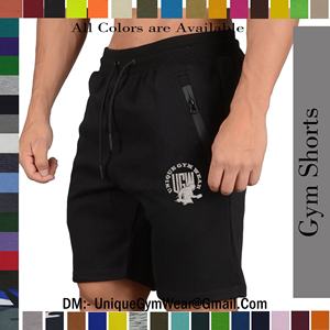 Short de gymnastique personnalisé de haute qualité pour hommes, leggings de yoga, fermeture à cordon de serrage, séchage rapide et respirant pour l'entraînement physique - Product Image 5