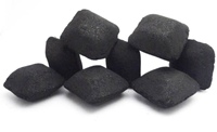 Carbón Vegetal Premium King Coconut Shell en Forma de Almohada para Barbacoa, Briquetas de Carbón para Restaurantes, Mayoristas e Importadores, Grado Alimenticio 4-6