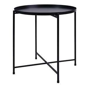 Premium Quality Customized Size Handmade <b>Black</b> Powder Coated Stainless Steel Eco-Friendly Classic Royal <b>Side</b> <b>Table</b> Simple Plain - Product Image 1