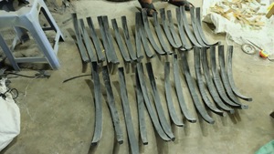 Plaque longue en corne de buffle d'eau de 500-40-3-8 mm avec courbe naturelle, matériau organique de haute qualité, style animal pour la fabrication d'arc - Product Image 6