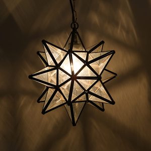 Luces colgantes de estrellas de cristal hechas a mano, decoración de boda para el hogar, estrellas de Metal para Navidad, otros candelabros, tarros de velas - Product Image 4