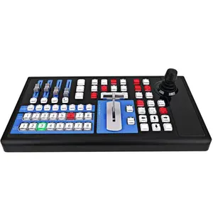 D60 Video audio mixer switcher vMix Keyboard MIDI Controller with Audio Control switch ip ptz joystick