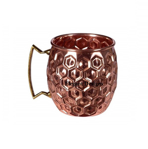 Silver Plated Copper Beer Tankard Hammered Finished Table Top Copper Beer Mug Premium Quality Table Ware Copper Beer Mug - Product Image 3