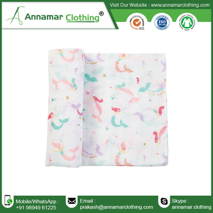 Couverture d'emmaillotage en mousseline de coton pour bébé nouveau-né couverture d'emmaillotage en mousseline de bambou certifiée gots enveloppe d'emmaillotage personnalisée pour bébé unisexe - Product Image 4