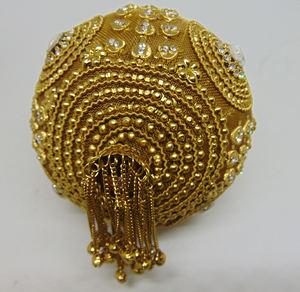 Metal Round <b>Bags</b> <b>Potli</b> <b>Bag</b> for Women - Product Image 4