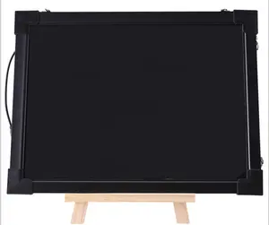 30*40cm Electronic Black Board mit Holz halter 8 Farben Nite Writer Pen Reinigungs tuch