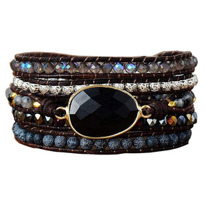 โลโก้ที่กำหนดเองแฮนด์เมดหรูหราเครื่องประดับสร้อยข้อมือ | ขายร้อนปรับสร้อยข้อมือเศษไม้จี้สร้อยข้อมือเครื่องประดับสำหรับผู้หญิง - Product Image 1