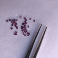 Pierre de grenat rhodolite naturelle de 2 mm, taille carrée facettée, pierre précieuse en vrac, certifiée IGI, création de bijoux, prix de gros d'usine en Inde