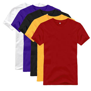 Unisex Adult Jersey Short Sleeve Tee <b>T</b> <b>Shirts</b> Taping Heather Combed Cotton Seamless <b>Collar</b> Crewneck <b>T</b>-<b>shirt</b> for Unisex - Product Image 2