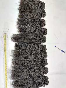 Paquets indiens de trame bouclés ondulés bruts fermeture 5x5 vendeur de cheveux indiens ondulés droits naturels non traités - Product Image 6