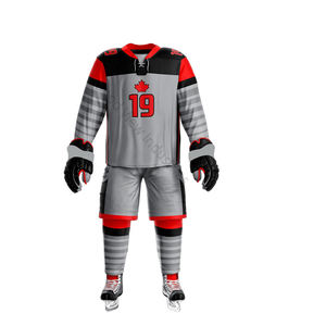 Tenue de Hockey sur glace en maillot, uniforme respirant et par Sublimation, nouveau modèle d'équipe, - Product Image 1