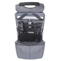 BrandCharger Phantom Functionele Anti-Diefstal Waterdichte Polyester Unisex Reistas met USB, Capaciteit onder de 20 Liter