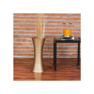 Centro de mesa Florero dorado Alta calidad Hecho a mano Nuevo diseño Florero Metal en maceta de aluminio - Product Image 2