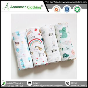 Couverture à langer en coton organique pour bébé, matière douce - Product Image 4