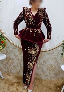 Vestido de caftán de WROK KARAKOU, bordado de DABKA, cuentas de cristal, piedra de vidrio, trabajo para fiesta, 2022 - Product Image 2