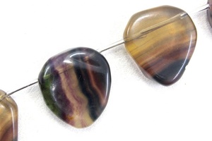 Piedras preciosas de fluorita Natural de primera calidad, cuentas de Briolette con forma de Briolette, joyería hecha a mano, 6 piezas - Product Image 4