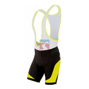 2021 High Quality Custom Made Cycling Bib Shorts With Gel Pad Cycling Shorts Black And White red Side panel