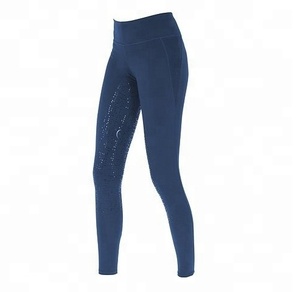 Shemax 2024 OEM <b>Ladies</b> Riding Tights New Fashion Full Silicone <b>Leggings</b> <b>with</b> Cellphone <b>Pocket</b> Made in Pakistan Horse Products - Product Image 4