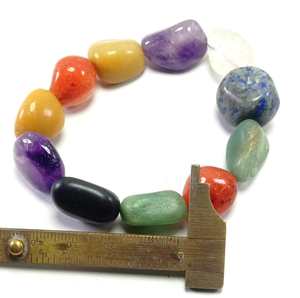 Bracelet de haute qualité indien 7 Chakra dégringolé Bracelet en cristal bijoux en pierres précieuses hommes et femmes cadeau énergie méditation bracelets - Product Image 3