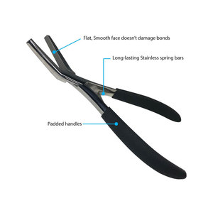 Outils professionnels de pince d'extension de cheveux d'étanchéité de surface plane ruban en acier écologique de pince d'extension de cheveux professionnelle - Product Image 1