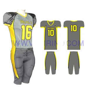 Uniformes de Fútbol Americano Hechos a Medida 2021, Uniformes Transpirables Sublimados, Tallas Grandes, Personalizables, Antibacterianos y de Secado Rápido - Product Image 1