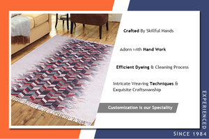 Meilleure qualité 100% fait à la main laine coton brodé Kilim conception lavable classique intérieur tissé tapis salon tapis ensembles - Product Image 2