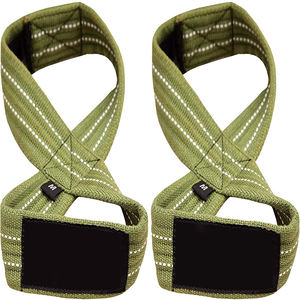 Saar Industries High Quality Polyester Cotton Figure 8 Straps New Arrival Reasonably Priced <b>Neoprene</b> for Weightlifting Custom - Product Image 5