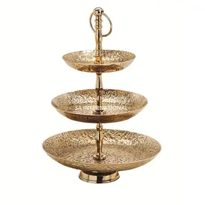 New Design 3 Layer Metal Cake Stand For Birthday Party Cake Decoration Birthday Party Cake Standing Rack At Lowest Price