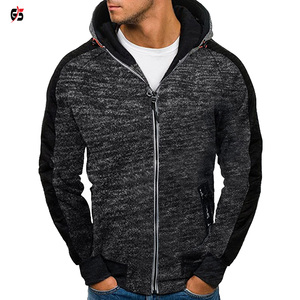 Sweat-shirt à capuche pour homme, vêtement de rue de haute qualité, vente en gros, blanc, sweat-shirt à capuche personnalisé, Zip complet, manches Raglan, coton OEM - Product Image 3