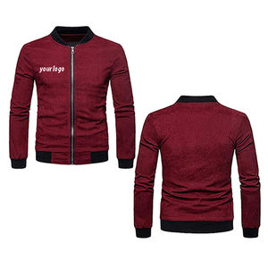 Chaqueta Universitaria de Béisbol para Hombre, 100% Poliéster, Chaqueta Bomber Ligera de Satén con un Solo Botón - Product Image 1