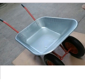 High Quality Heavy-Duty <b>Metal</b> Bathtub Pneumatic Solid <b>Wheelbarrow</b> Super Load Bearing Resistant for Garden & Farm Use - Product Image 2
