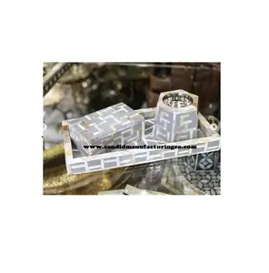 Cheap Price Incense burner Special For Eid Bone Inlay Serving Tray or Mother of Pearl Tray Hotels & Restaurant