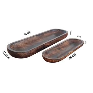 Bols à pâte en bois rustiques de haute qualité pour la cuisine à domicile utiliser des bols en vrac pour la décoration de fête de mariage fournitures de mariage à la main - Product Image 1