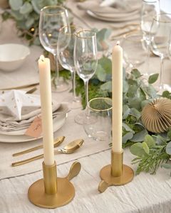 Bougeoir décoratif Bougeoir à suspendre pour mariage fantaisie de luxe conique avec bâton Bougeoir décoratif en métal - Product Image 3
