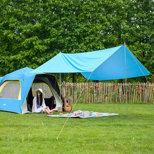 Tùy Chỉnh Không Thấm Nước Nylon Cắm Trại Võng Mưa Fly Lều Tarp/Bãi Biển <span class=keywords><strong>Sun</strong></span> <span class=keywords><strong>Shade</strong></span> Nơi Trú Ẩn - Product Image 4