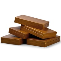 Boîte de rangement en bois écologique personnalisée en gros pour les cadeaux étui à bijoux populaire pour boucles d'oreilles et bagues