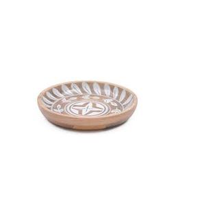 Enamel Printed Wood Bowl with mango Printed Color for Kitchen Accessories Home <b>Brown</b> <b>Box</b> Packing for Sale - Product Image 3