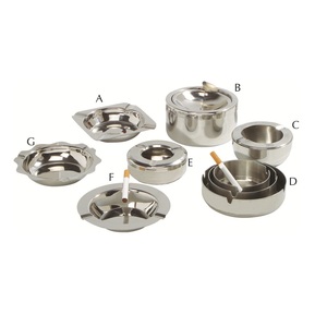 Cenicero Redondo Moderno de Acero Inoxidable Sin Humo - Product Image 6
