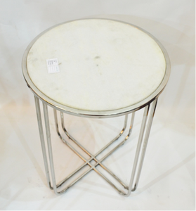 Meubles de salon contemporains de haute qualité Table centrale en pierre en bois avec pied en métal pour la décoration intérieure - Product Image 4