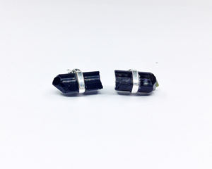 Attrayant Sterling Silver 925 Noir Onyx Kyanite Pierres Précieuses Classique À La Main Les Femmes Portent Des Boucles D'oreilles - Product Image 3
