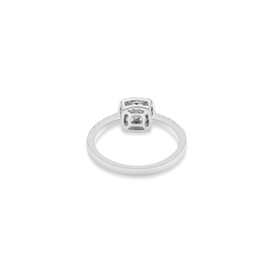 Anillos de compromiso hechos a mano de oro blanco sólido de 18 quilates de alta calidad, Alianzas de Boda, Diamantes preciosos, joyería clásica para regalo - Product Image 4