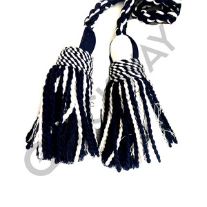 New Design Custom Colour Bugle Cord Best 2 Color White and <b>Black</b> Bugle Cords Sale in Pakistan - Product Image 1