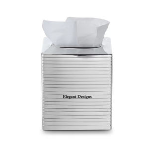 Boîte à mouchoirs de luxe en acier inoxydable faite à la main couleur personnalisée porte-serviettes concepteur traditionnel métal décoratif en gros Carton - Product Image 3