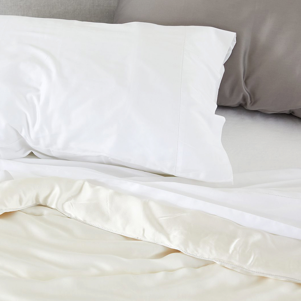 Роскошное шелковое атласное постельное белье, наволочка из чистого шелка тутового шелкопряда, набор пододеяльников, качественные шелковые простыни Oeko-Tex