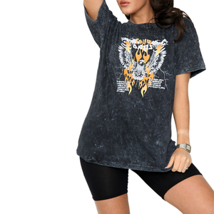 T-shirt élégant à col rond 2026 pour les amateurs de jeans, nouveau style populaire, 100 % coton, pour femme - Product Image 2