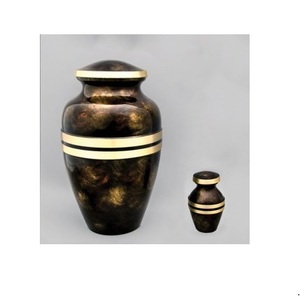 New Design Cremation Urn Best Selling Fancy <b>Ashes</b> Storage <b>Casket</b> New Style Luxury Pet Product High Finishing Hand Painted Jar - Product Image 2