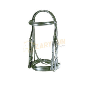 Brida de caballo de cuero genuino de alta calidad con función de salto acolchada suave Productos de caballo Premium - Product Image 2