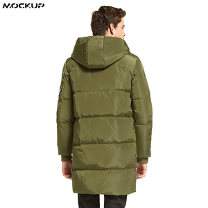 Veste matelassée d'extérieur pour hommes, grande veste d'hiver, capuche, coupe-vent épais et chaud, vêtement normal, vente en gros, meilleur produit - Product Image 2
