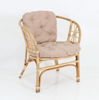 Conjunto de Sofá Moderno para Sala de Estar Bahama Spider de Ratán Natural, Silla Apilable Económica de Alta Capacidad de Carga