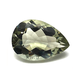 Precio de fábrica al por mayor 9X13mm corte de pera prasiolita natural/amatista verde alta calidad facetado gota de cuarzo suelto certificado IGI - Product Image 1